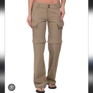 Prana Sage Convertible Cargo Hiking Pants Khaki 10 Outdoor Camping